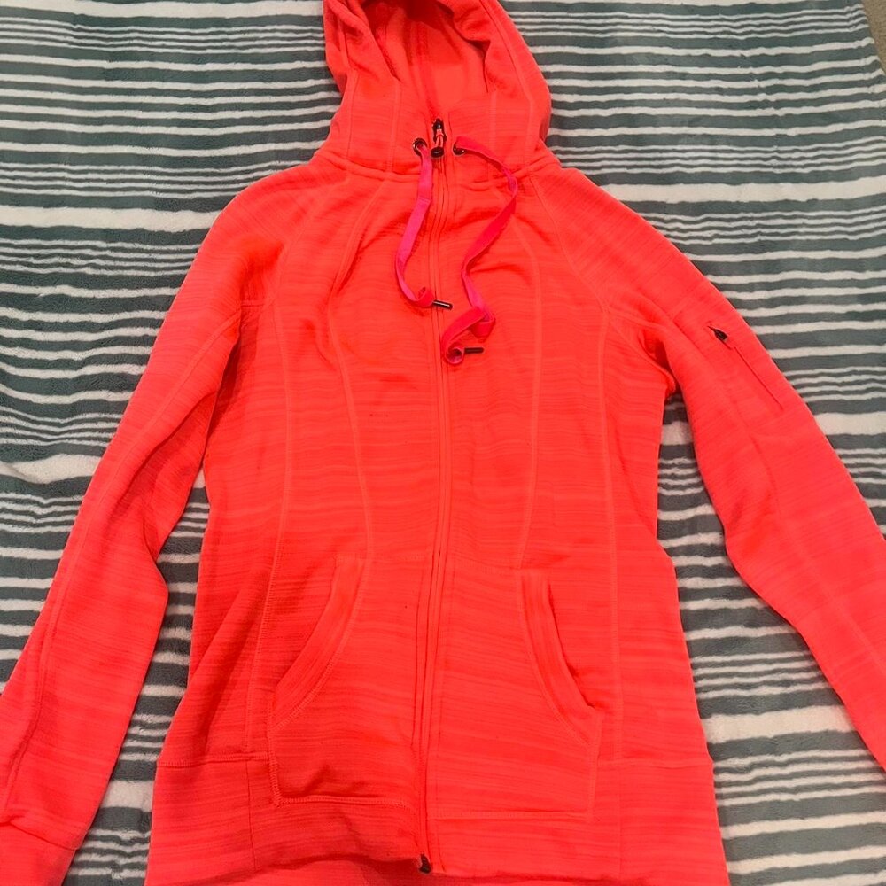 90 Degree by Reflex Women's Pink and Orange Hoodie